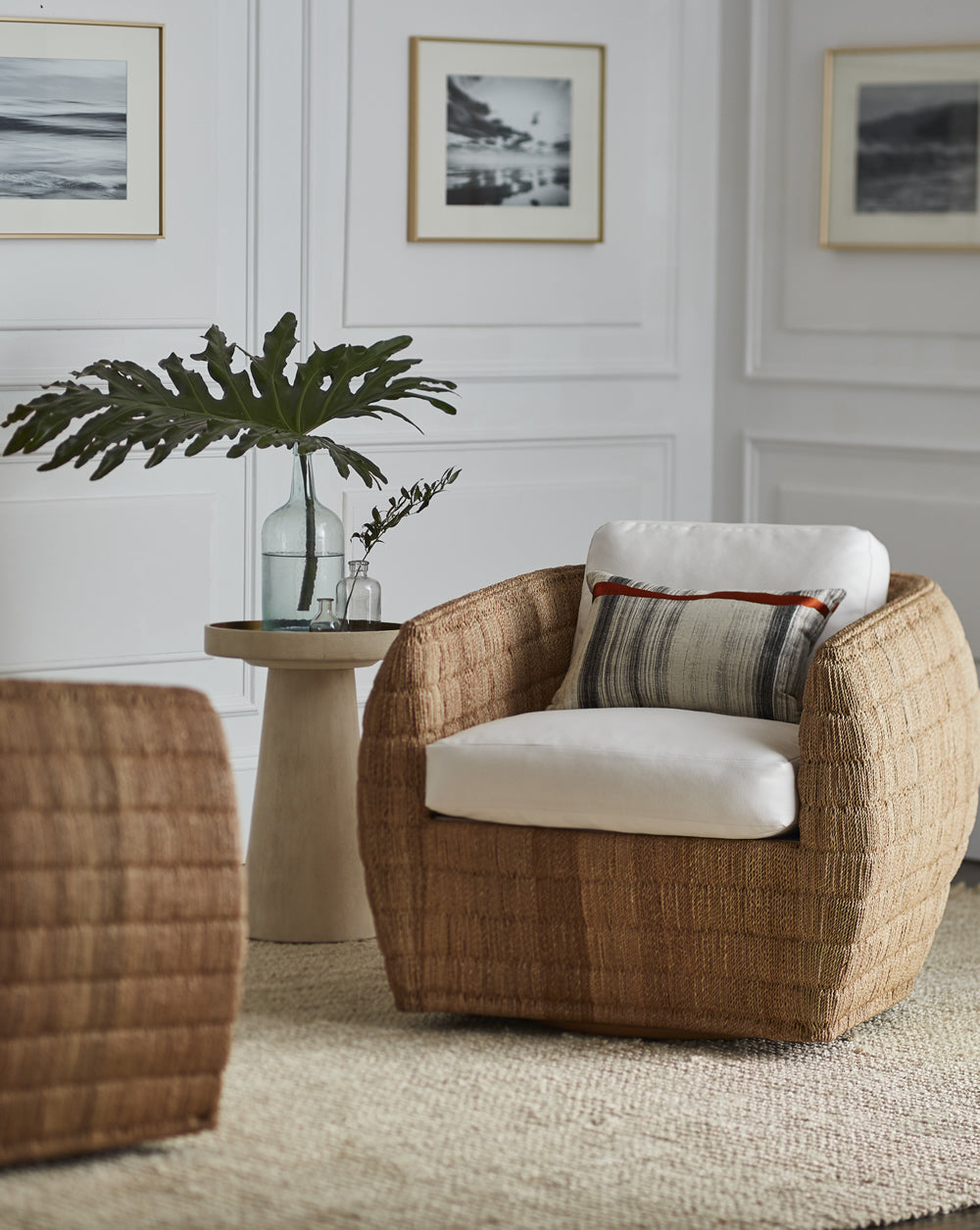 Ventura Swivel Lounge Chair, Natural – shopbarclaybutera