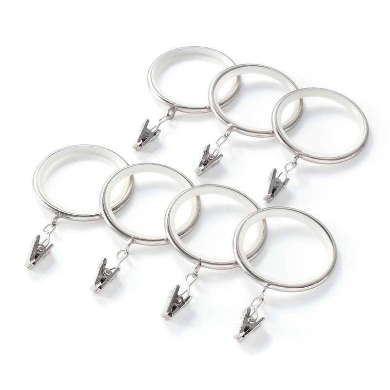 Curtain Clip Polished Nickel Ring
