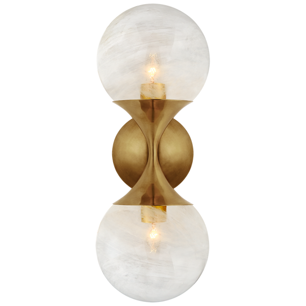 Cristol Small Double Sconce by AERIN