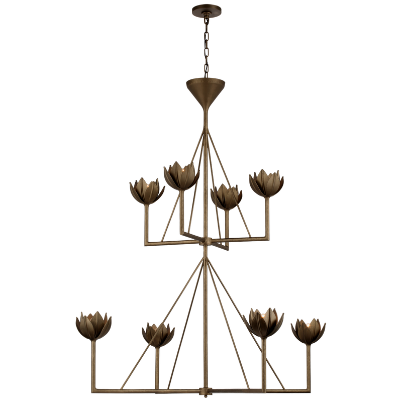 Alberto Large Two Tier Chandelier in Various Colors