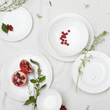 Wild Strawberry White Dinnerware Collection