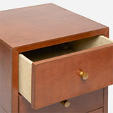 York Leather Nightstand in Various Sizes and Finishes