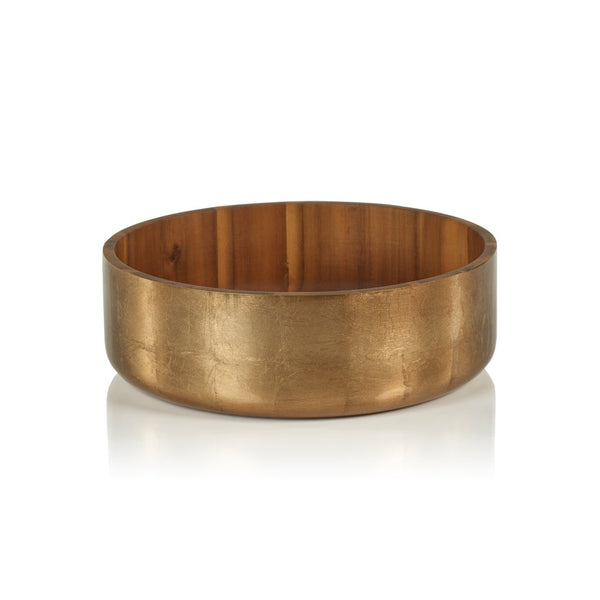 Acacia with Bronze Foil Bowl in Various Sizes