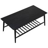 Carter Coffee Table in Charcoal Black