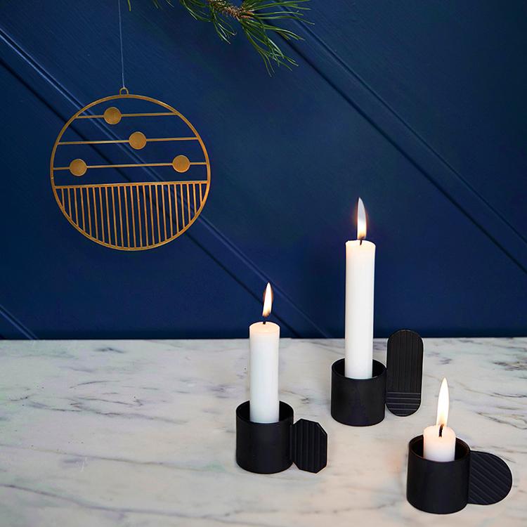 copy of art candleholder in circle black by oyoy 8