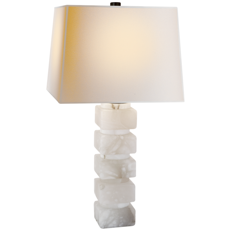 Square Chunky Stacked Table Lamp 2