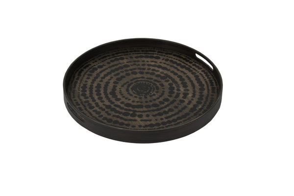 Black Beads Wooden Tray