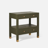 Conner Leather Nightstand in Various Finishes