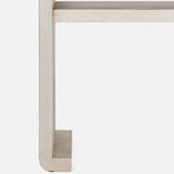 Gustav Faux Linen Console Table