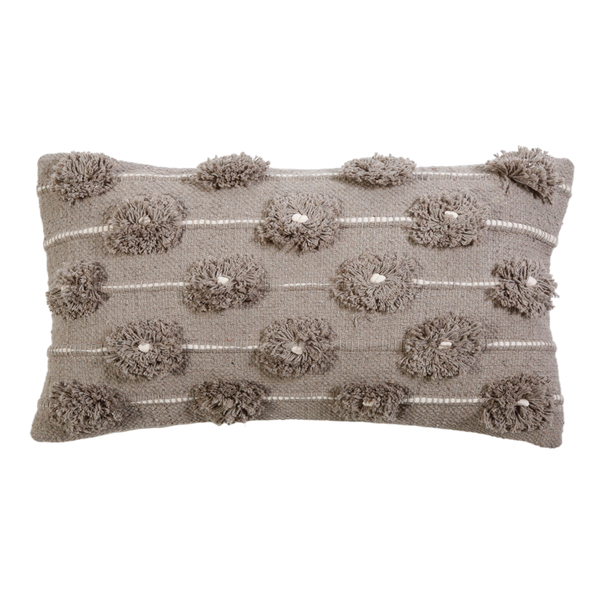 lola handwoven pillow with insert design by pom pom at home 1