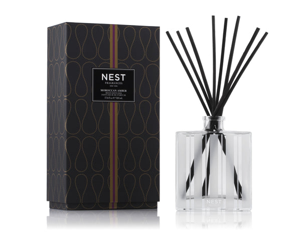Moroccan Amber Luxury Reed Diffuser design by Nest Fragrances