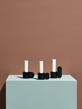 Art Candleholder in Black in Various Shapes design by OYOY