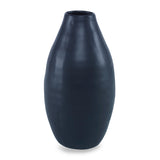 Nova Vase Black and Dark Blue in Various Sizes Flatshot Image 1