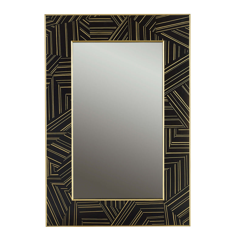 Get In Line Mirror Black / Gold and Black Flatshot Image 1