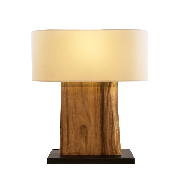 Guerra Table Lamp Natural and Medium Beige Flatshot Image 1