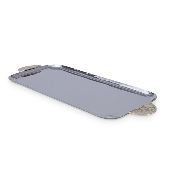 Witherell Tray Silver / Gold and Medium Gray Flatshot Image 1