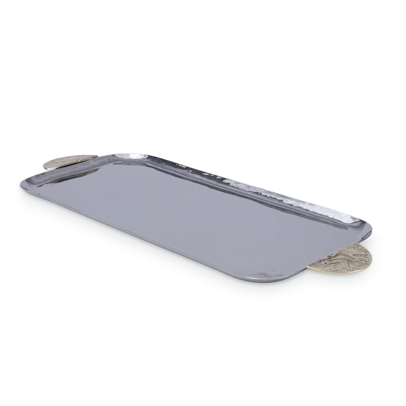 Witherell Tray Silver / Gold and Medium Gray Flatshot Image 1
