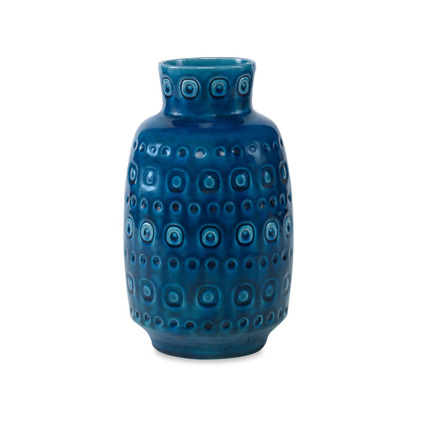 Nita Vase Dark Blue and Dark Blue Flatshot Image 1
