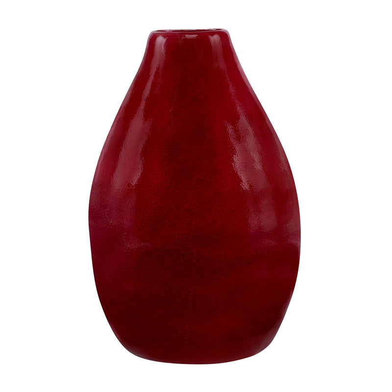 Stennis Vase Red and Dark Brown in Various Sizes Flatshot Image 1