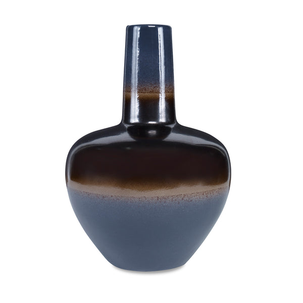 Roehm Vase Lapis / Gray and Black Flatshot Image 1