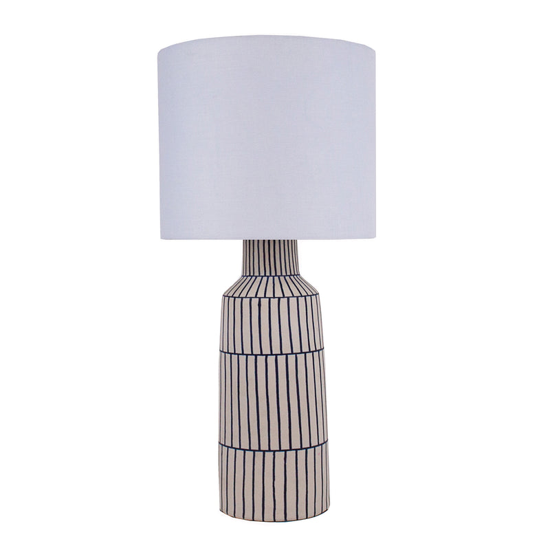 Evelyne Table Lamp Blue / White and Light Gray Flatshot Image 1