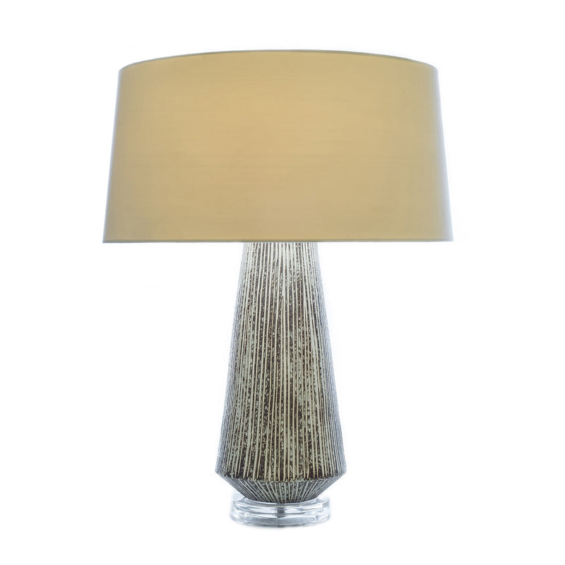 Larson Table Lamp Natural and Dark Beige Flatshot Image 1