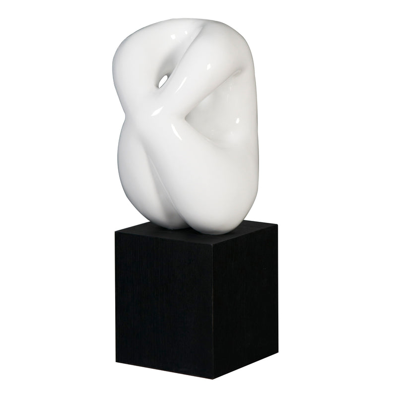 Phelps Sculpture White / Black and Light Gray Flatshot Image 1