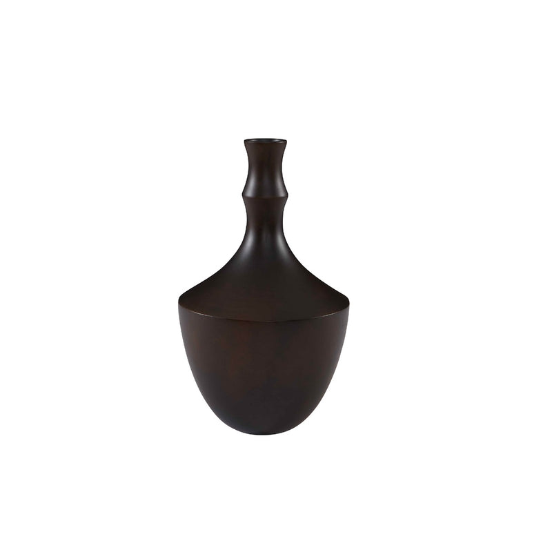 Oh Vase Dark Brown and Black Flatshot Image 1