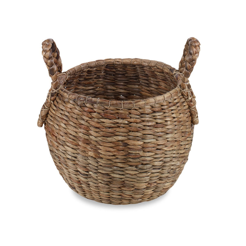 Borton Basket Natural and Dark Brown Flatshot Image 1