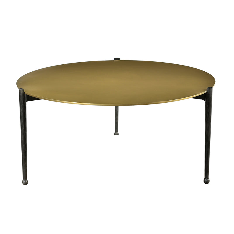 Armstrong Coffee Table Brass / Black Flatshot Image 1