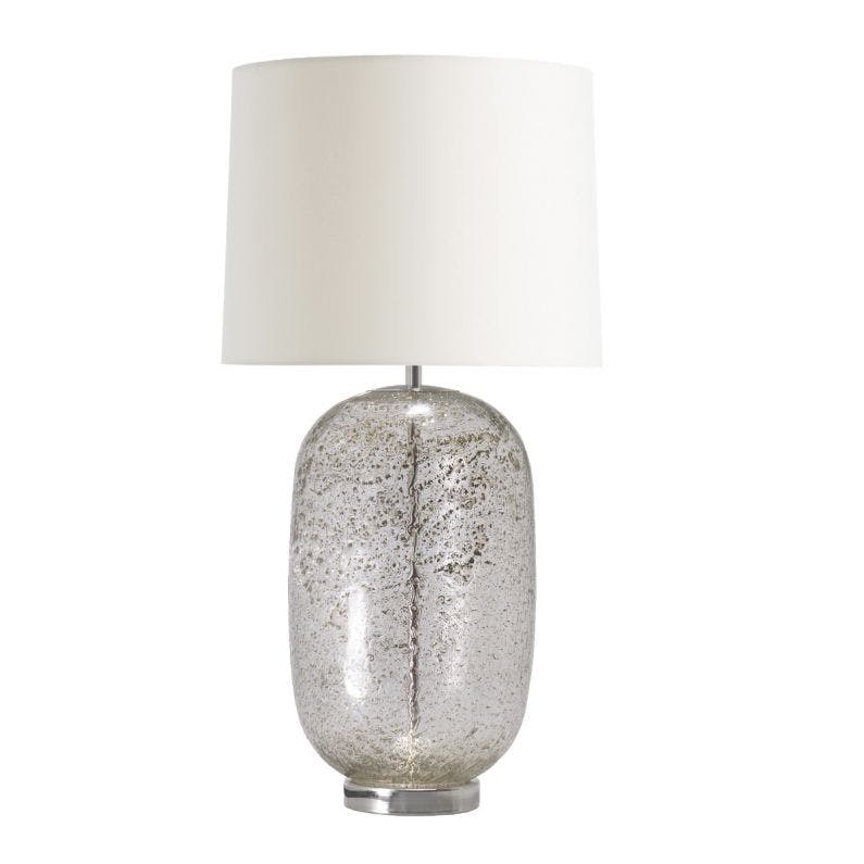 Belltown Table Lamp Clear and Light Gray Flatshot Image 1