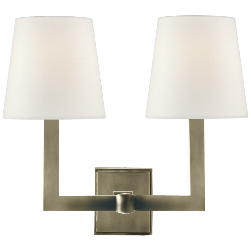 Square Tube Double Sconce 1