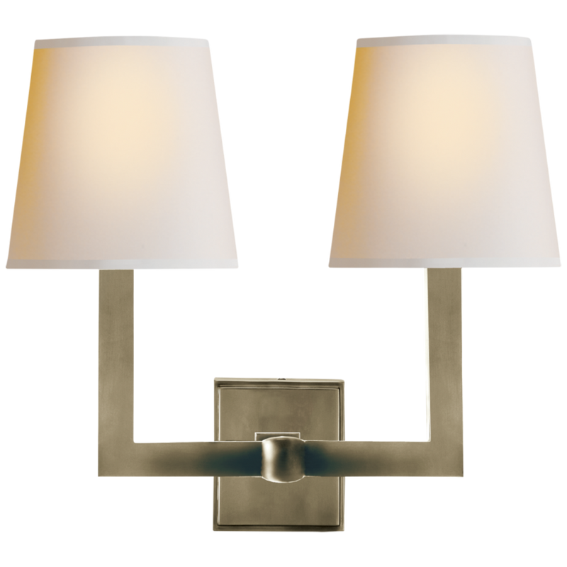 Square Tube Double Sconce 3