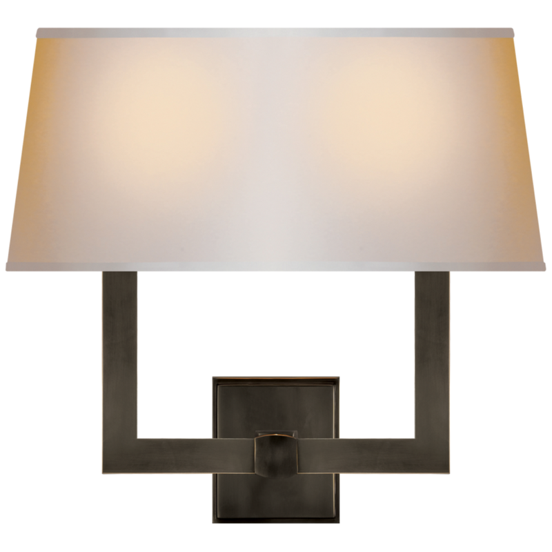 Square Tube Double Sconce 8