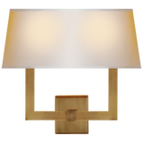 Square Tube Double Sconce 12