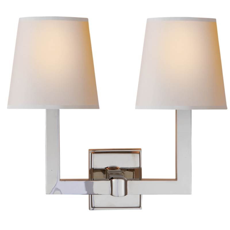Square Tube Double Sconce 15