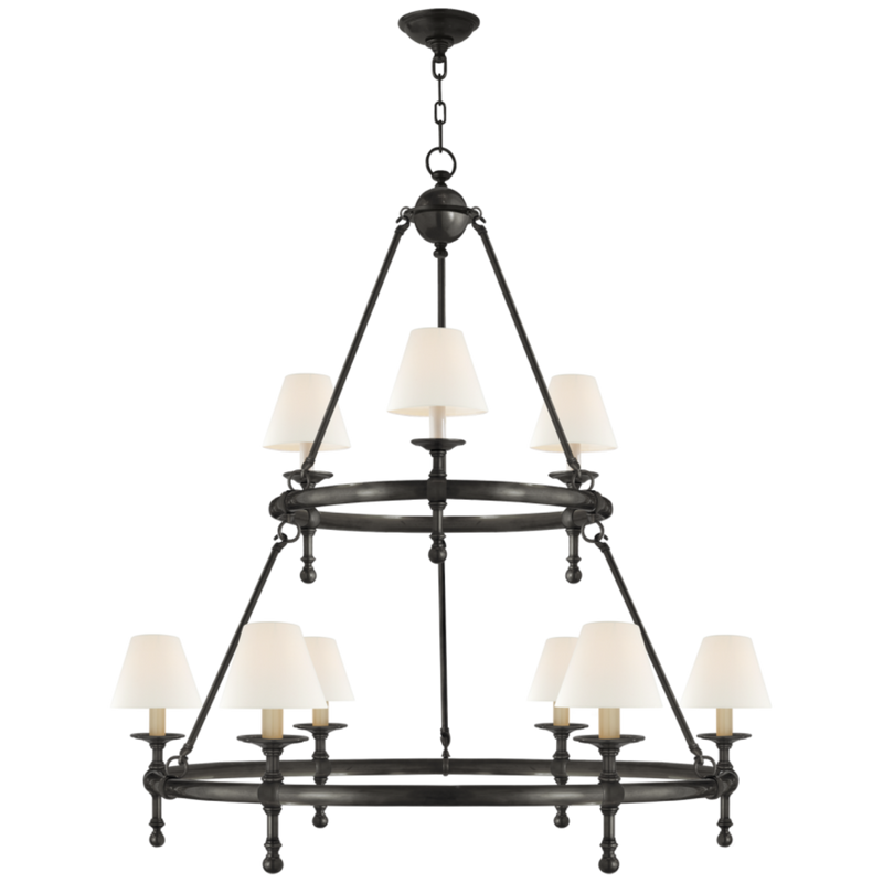 Classic Two-Tier Ring Chandelier 3