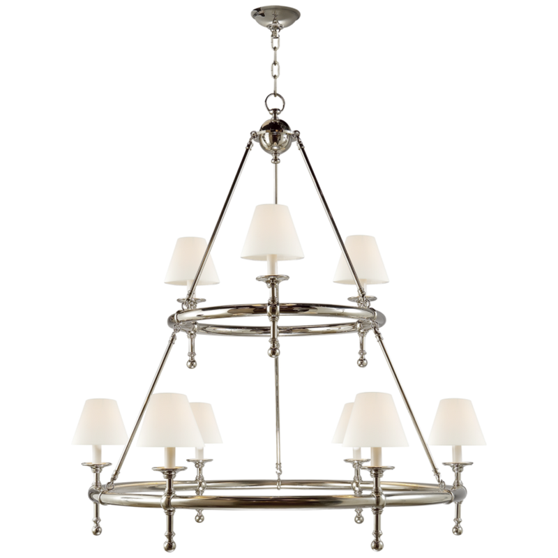 Classic Two-Tier Ring Chandelier 7
