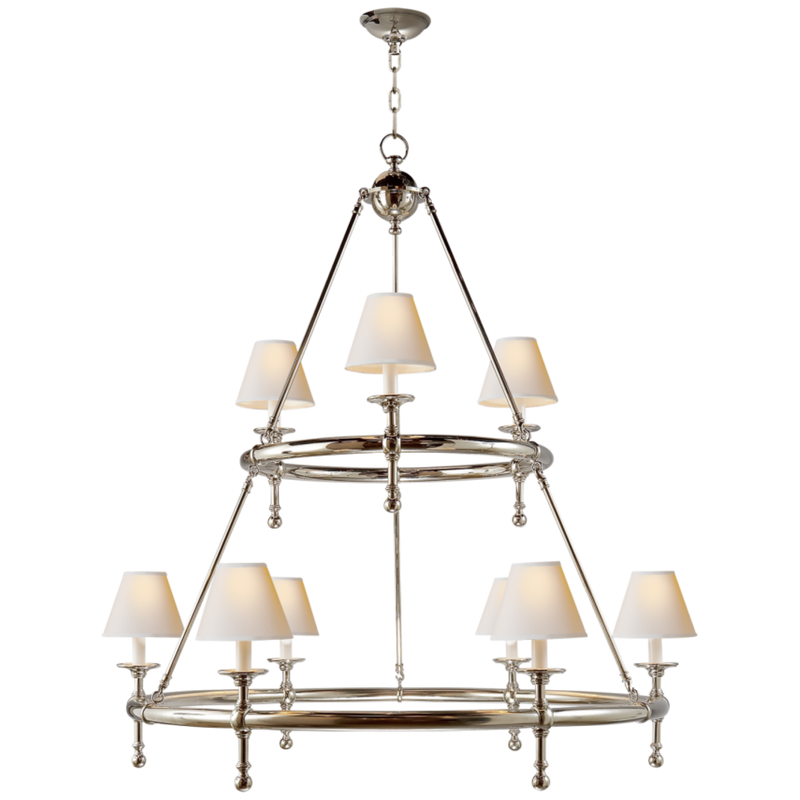 Classic Two-Tier Ring Chandelier 8