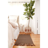 tassle handwoven rug in mocha in multiple sizes design by pom pom at home 3