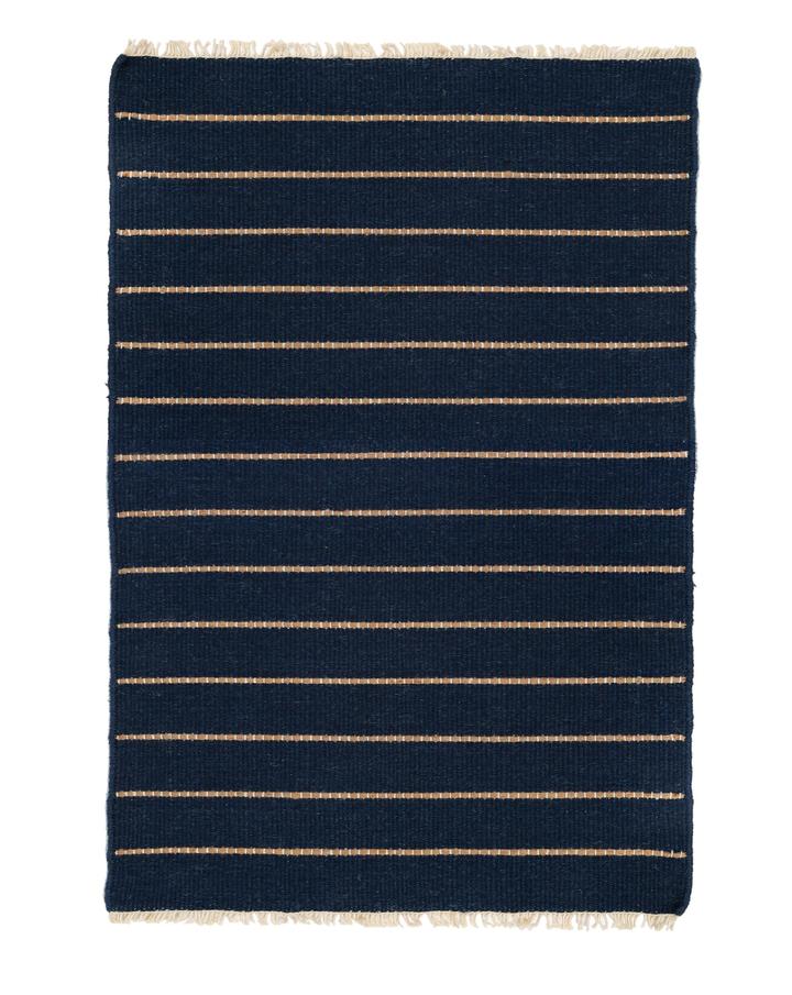 Warby Handwoven Rug in Navy in multiple sizes